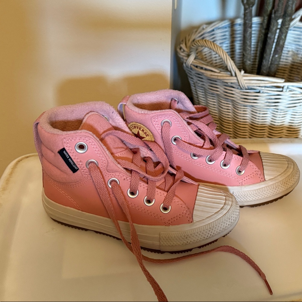 Converse Kids Pink Canvas Sneakers